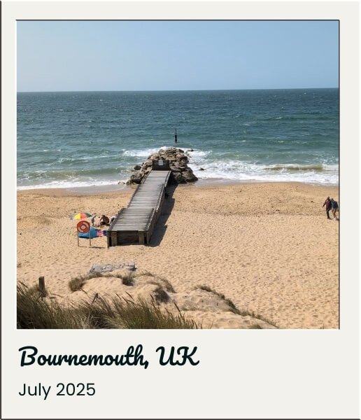 Bournemouth UK photo frame